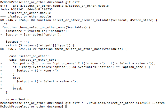 Select Or Other Terminal Diff 2