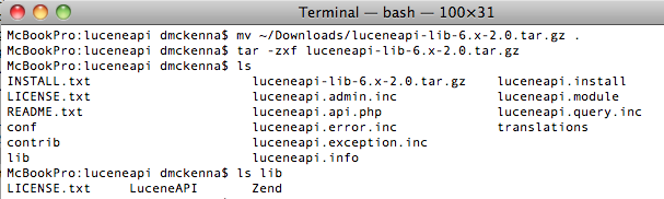 Luceneapi Install