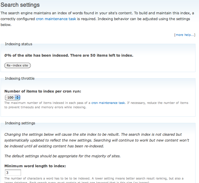Search Settings